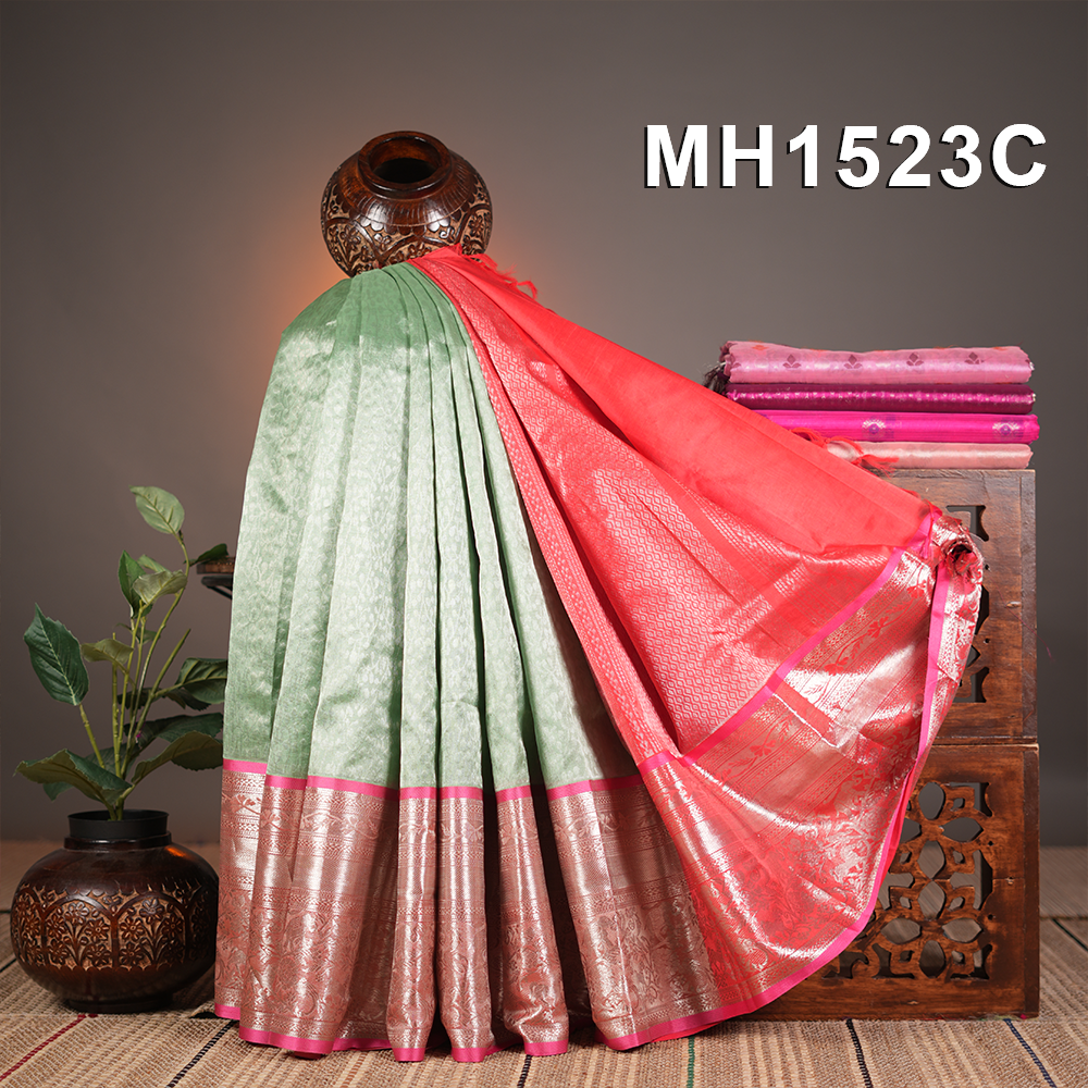 Mangalagiri Pattu Sarees – MH1523C – Missamma