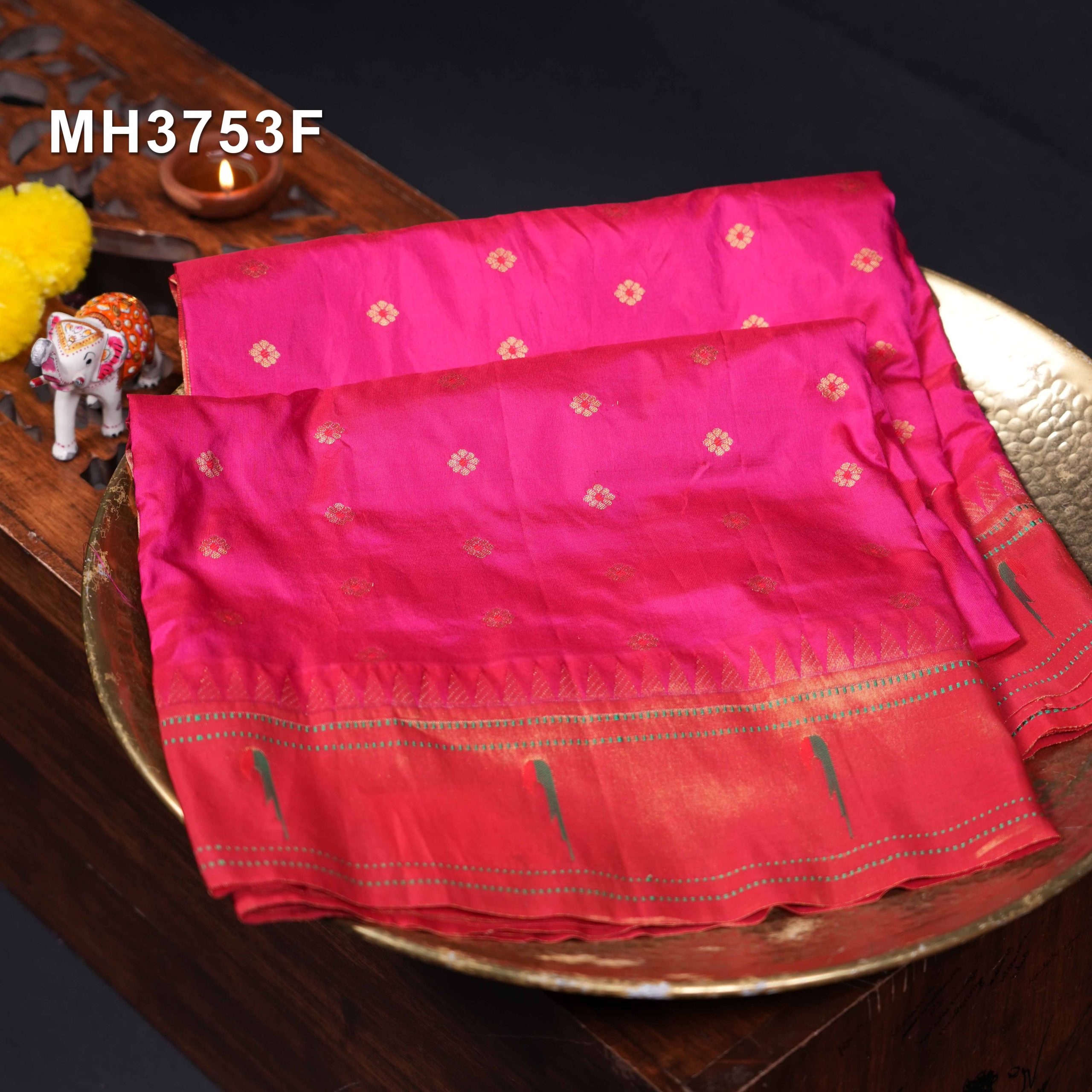 MH3753F(1).jpg PURE PAITHANI PATTU - MH3753F - Image 1