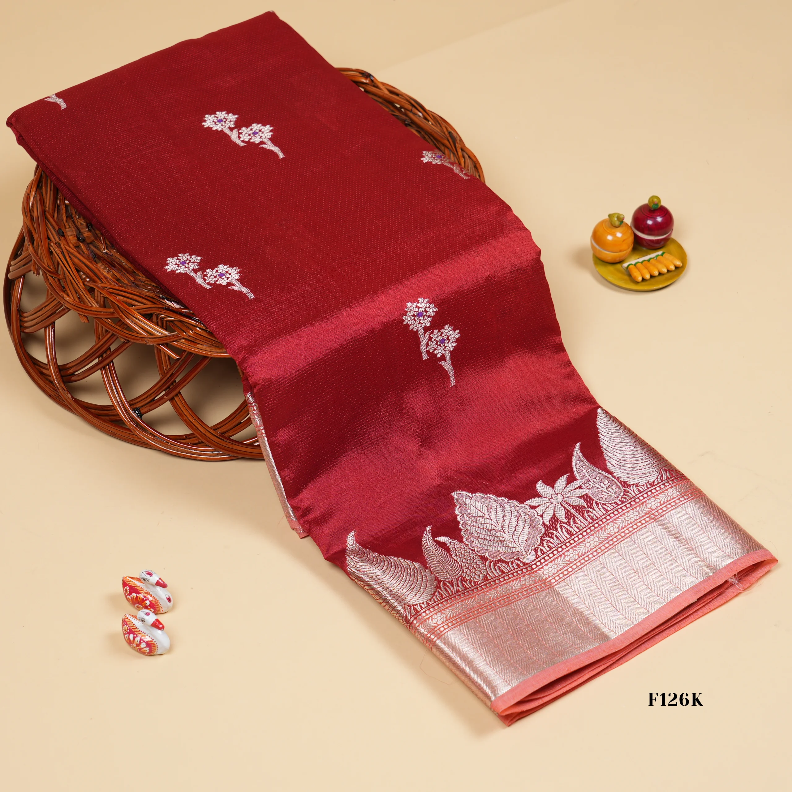 F126K Green Mango Sarees - Image 1