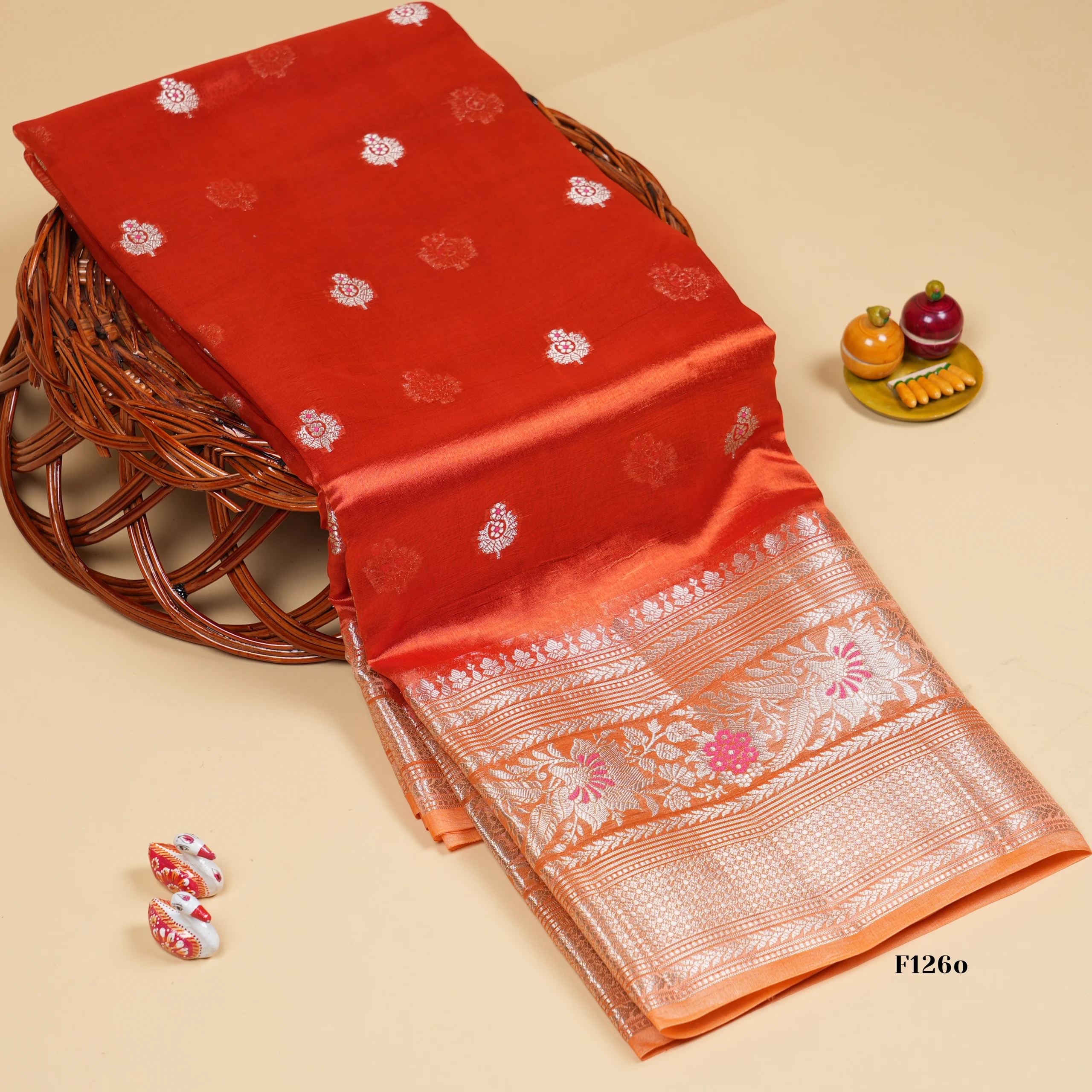 F126o Green Mango Sarees - Image 1